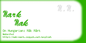 mark mak business card